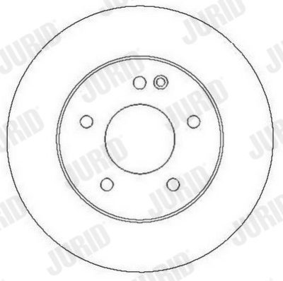 JURID 561697J Brake Disc/مرايا فرام امامي براد  W202
